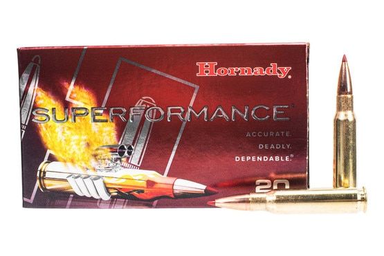 Hornady Superformance 308 win ammo with 165 grain CX bullet